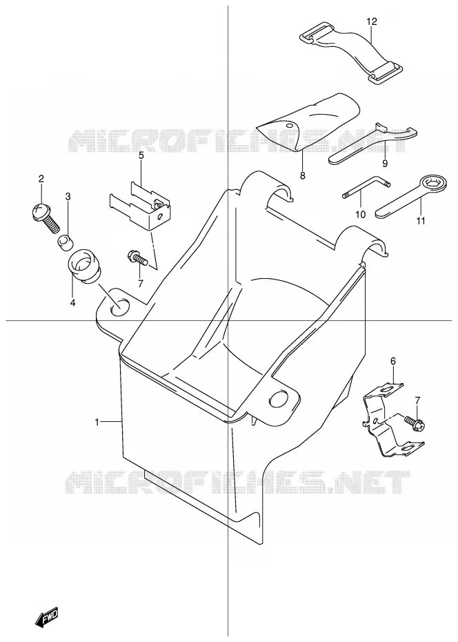 BOITE - TROUSSE A OUTILS Suzuki MOTO 600 BANDIT 2001  GSF600UK1(E2)