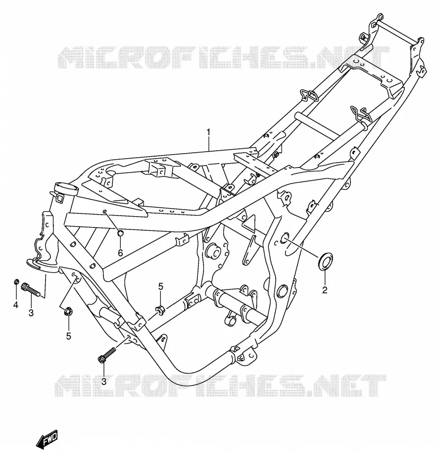 CADRE (MODELE K5) Suzuki MOTO 650 BANDIT 2006  GSF650SAK6(E2)
