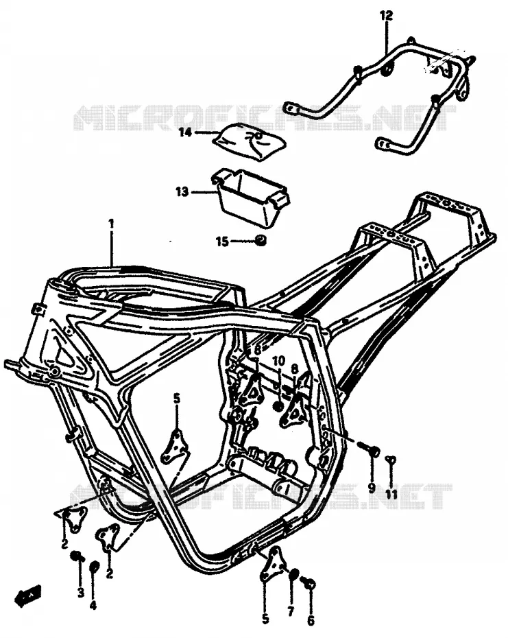 CADRE Suzuki MOTO 750 GSX-R 1987  GSX-R750XH(F/G/H)