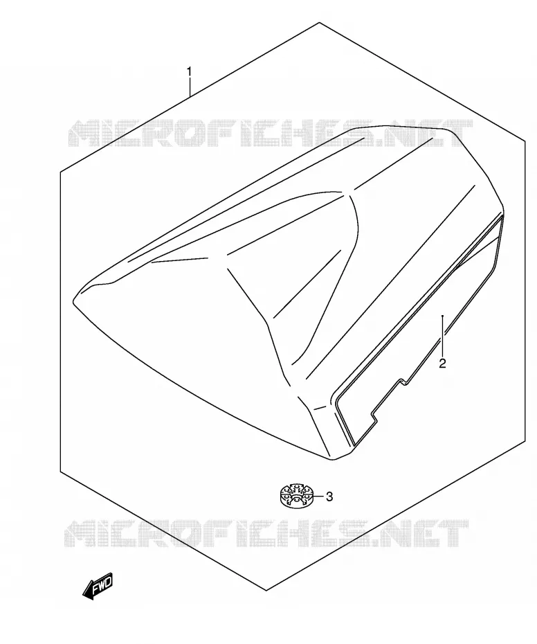 CAPOT DE SELLE (GSX-R750K5/U2K5) Suzuki MOTO 750 GSX-R 2005  GSX-R750U2XK5(E2)