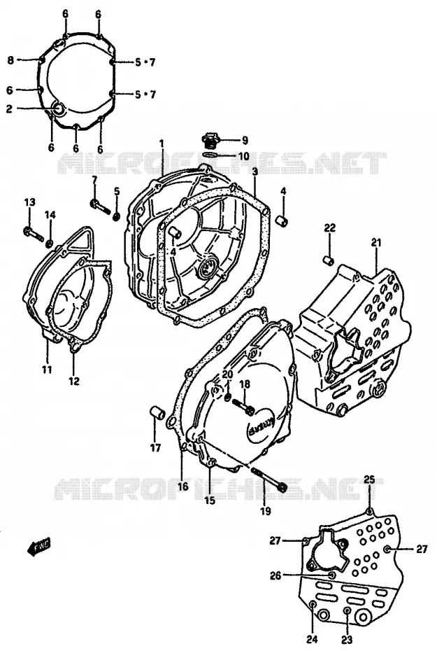 CARTER Suzuki MOTO 750 GSX-R 1986  GSX-R750G(F/G/H)