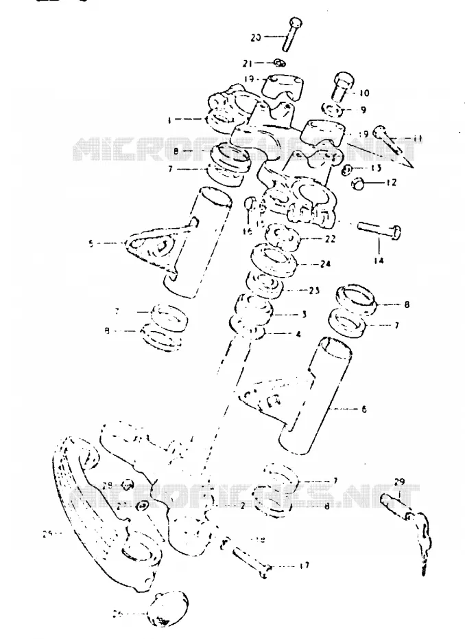 COLONNE DE DIRECTION Suzuki MOTO 400 GSX 1996  GSX400LT(T/X)