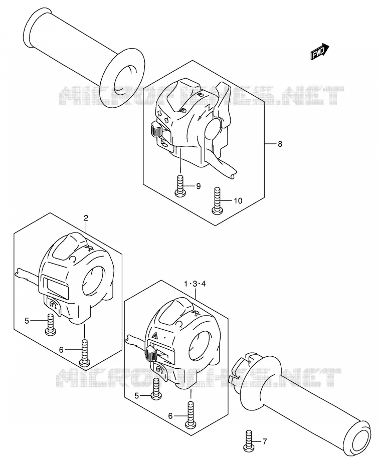COMMODOS (GSF1200SK3/SK4/SK5/SZK5) Suzuki MOTO 1200 BANDIT 2003  GSF1200SK3(E2)