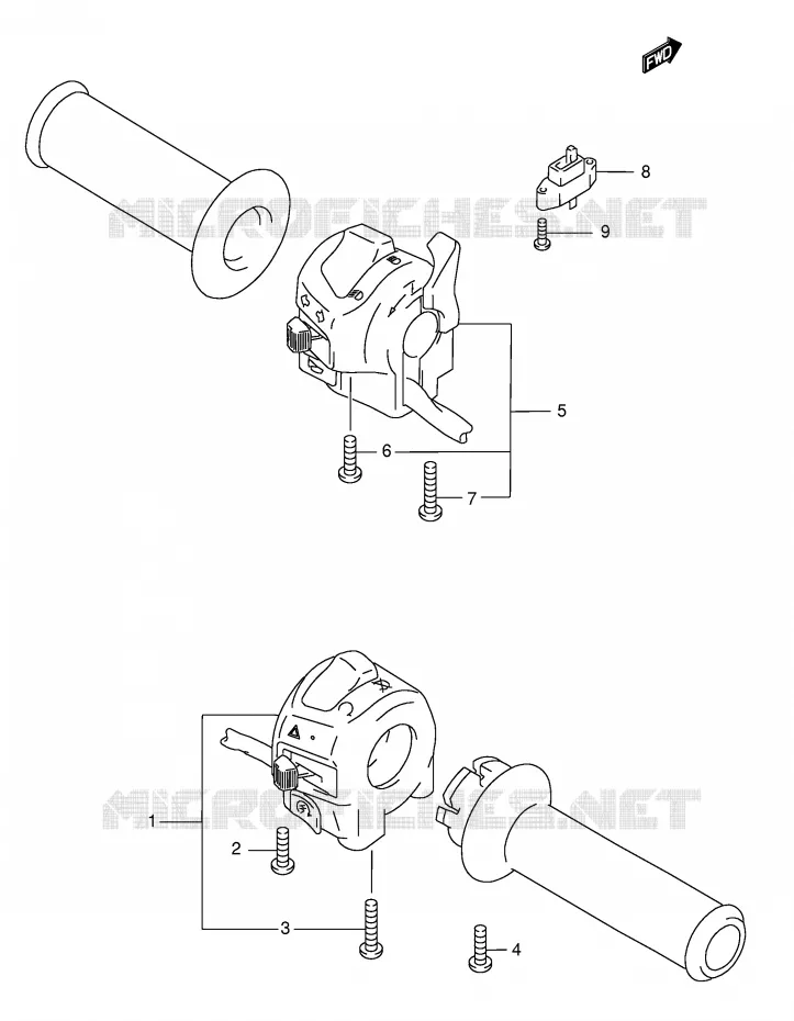 COMMODOS (GSF600SK3/SK4/SUK3/SUK4) Suzuki MOTO 600 BANDIT 2002  GSF600K2(E2)