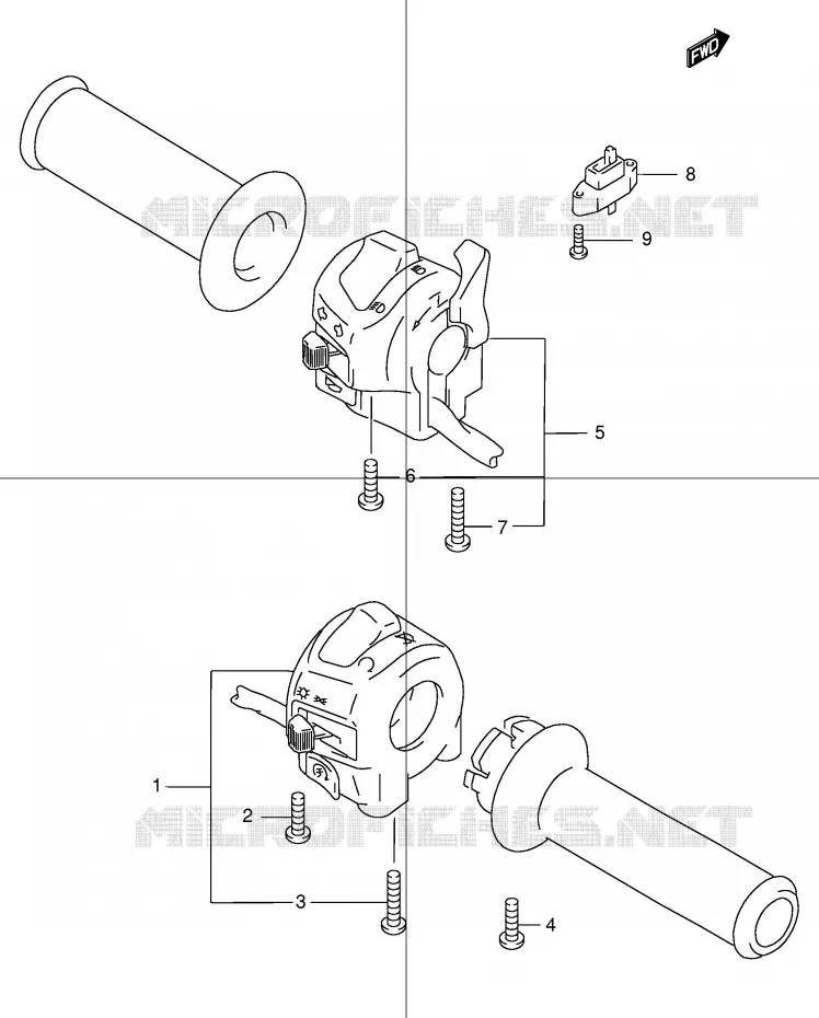 COMMODOS (GSF600Y/UY/K1/K2/UK1/UK2) Suzuki MOTO 600 BANDIT 2002  GSF600SUK2(E2)