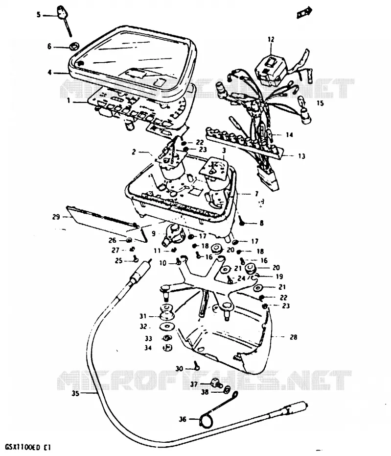 COMPTEUR (GSX1100ESD) Suzuki MOTO 1100 GSX 1982  GSX1100Z(Z/D)