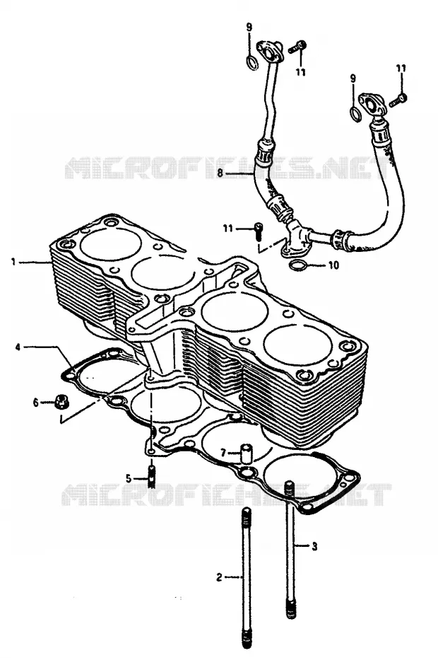CYLINDRE Suzuki MOTO 1100 GSX-R 1988  GSX-R1100J(G/H/J)