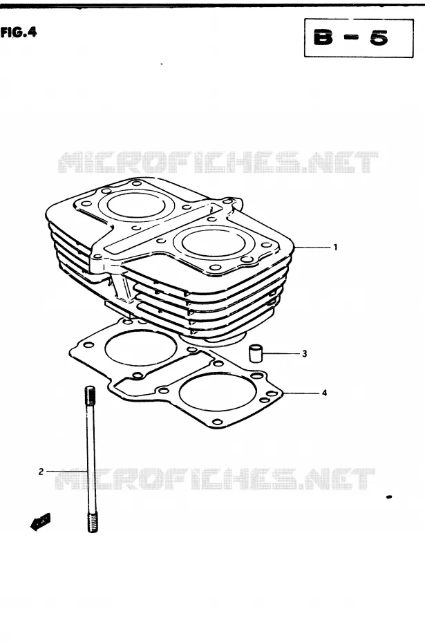 CYLINDRE Suzuki MOTO 250 GSX 1982  GSX250Z(Z/D)