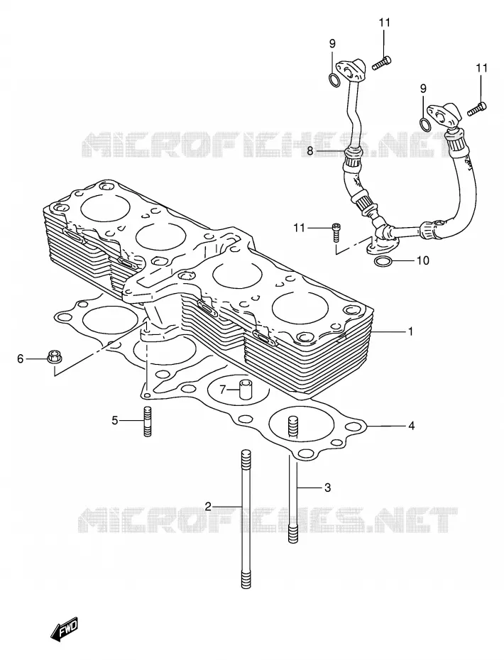 CYLINDRE Suzuki MOTO 600 BANDIT 1998  GSF600UW(E2)