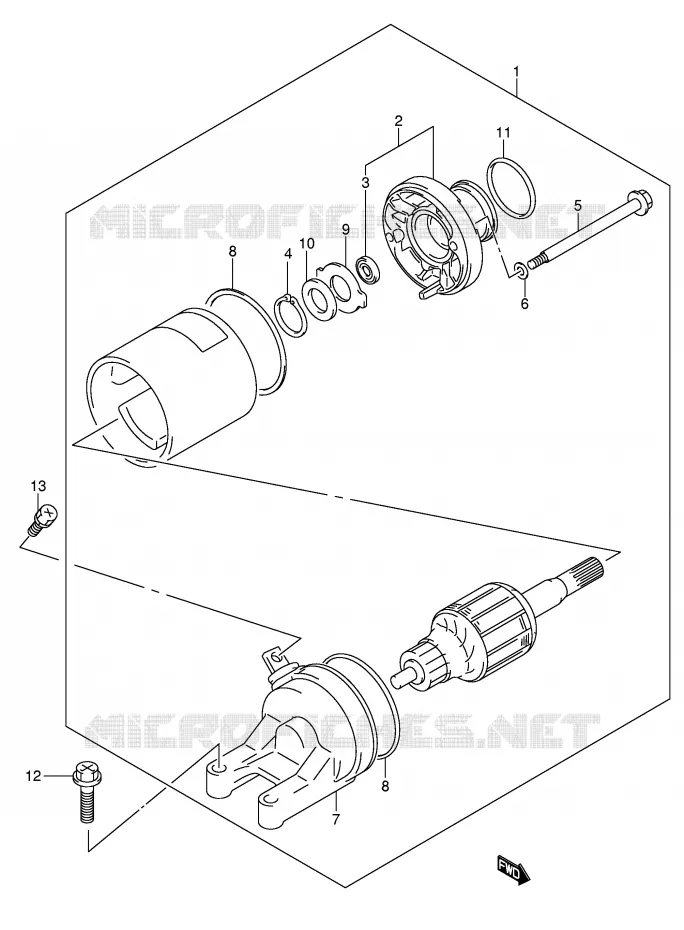DEMARREUR Suzuki MOTO 650 BANDIT 2005  GSF650SUAK5(E2)