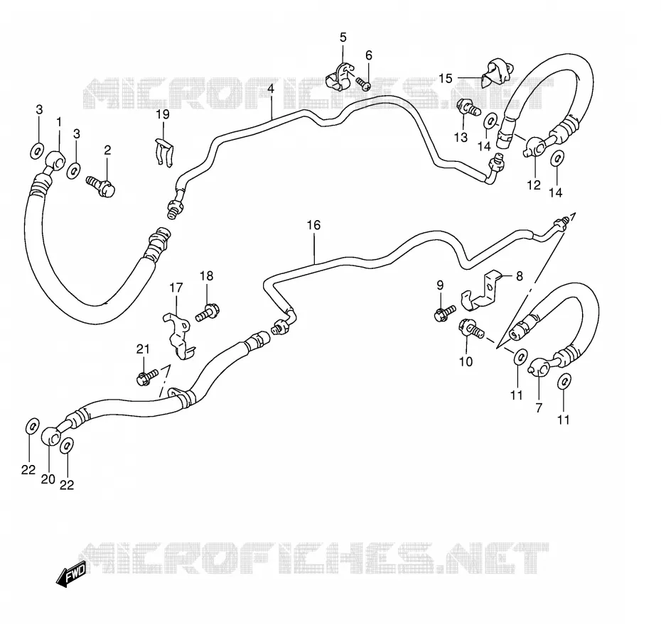 DURITE DE FREIN AVANT (GSF1200SAV) Suzuki MOTO 1200 BANDIT 1999  GSF1200SX(E28)