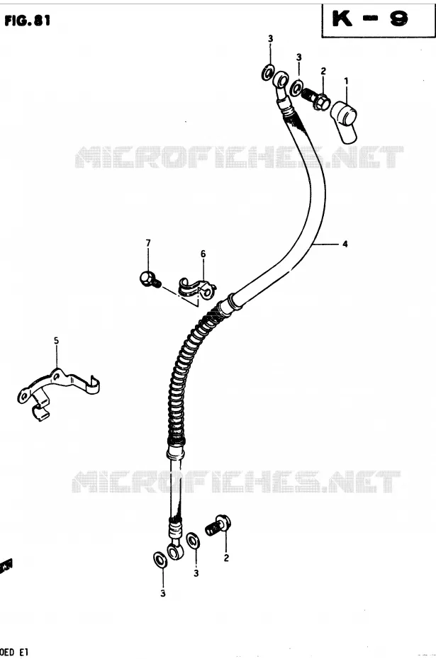 DURITE DE FREIN AVANT (GSX250Z/D E24,GSX250SZ E24) Suzuki MOTO 250 GSX 1982  GSX250EZ(Z/D)