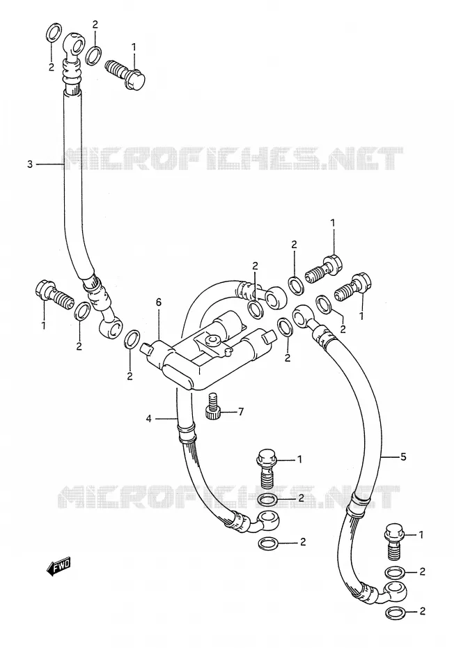 DURITE DE FREIN AVANT Suzuki MOTO 1100 GSX-R 1991  GSX-R1100M(E28)