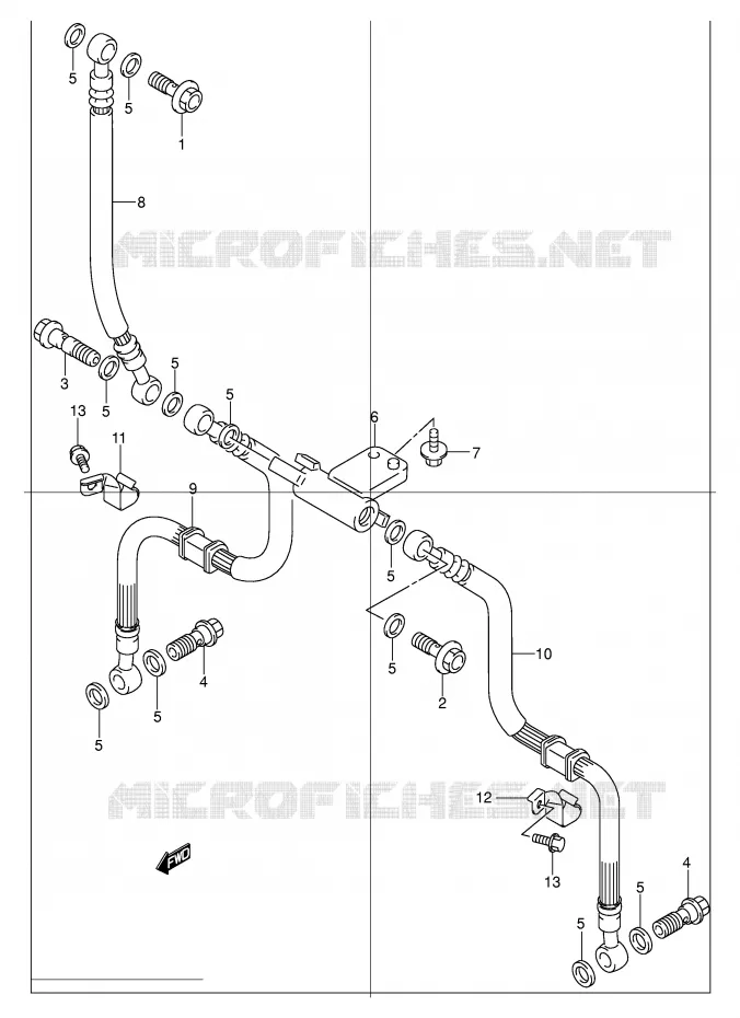 DURITE DE FREIN AVANT Suzuki MOTO 1200 BANDIT 2005  GSF1200ZK5(E2)