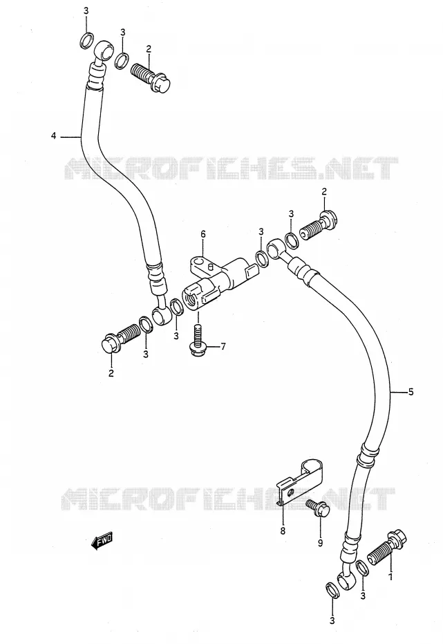 DURITE DE FREIN AVANT Suzuki MOTO 400 BANDIT-N 1991  GSF400M(E28)