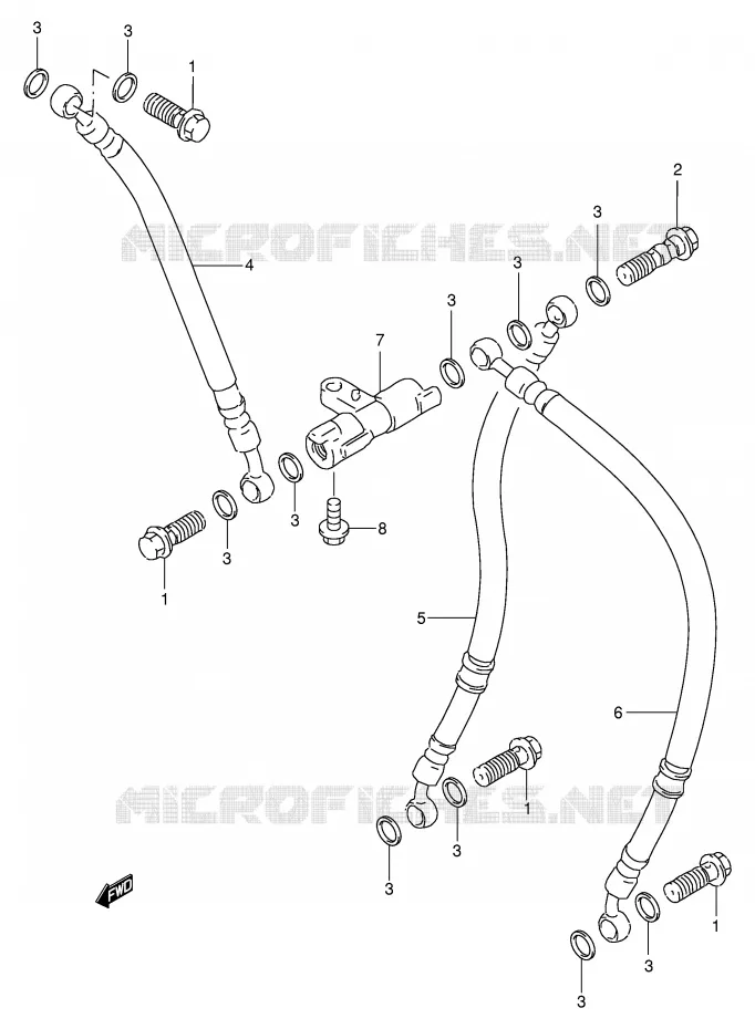 DURITE DE FREIN AVANT Suzuki MOTO 400 GSX-R 1994  GSX-R400RR(E30)