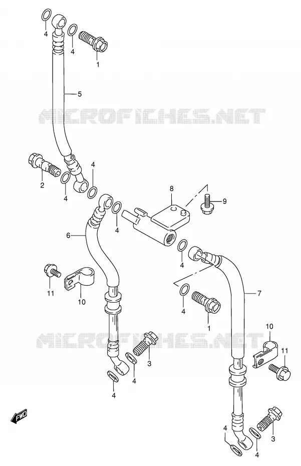 DURITE DE FREIN AVANT Suzuki MOTO 600 BANDIT 1999  GSF600SX(E2)