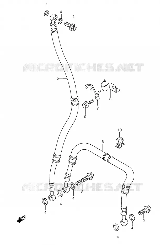 DURITE DE FREIN AVANT Suzuki MOTO 600 GSX-R 2000  GSX-R600Y(E2)
