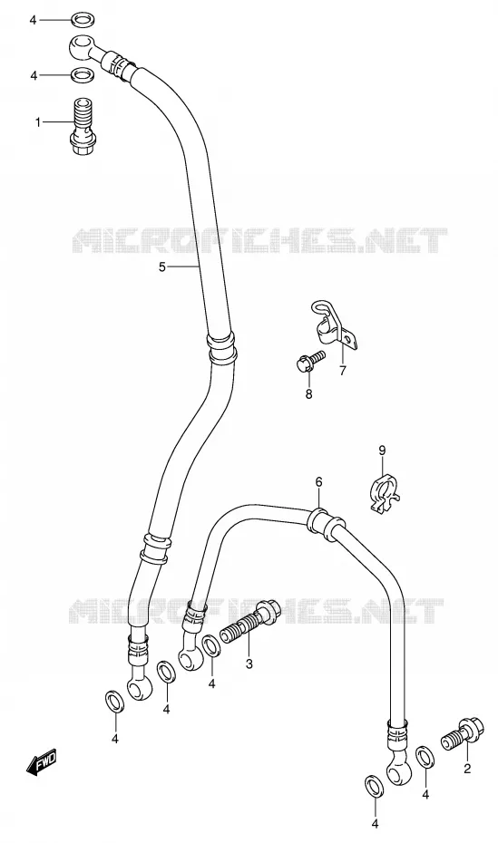 DURITE DE FREIN AVANT Suzuki MOTO 600 GSX-R 2005  GSX-R600U3XK5(E2)