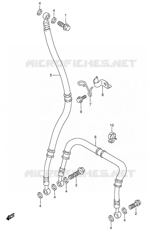 DURITE DE FREIN AVANT Suzuki MOTO 750 GSX-R 1996  GSX-R750T(E2)