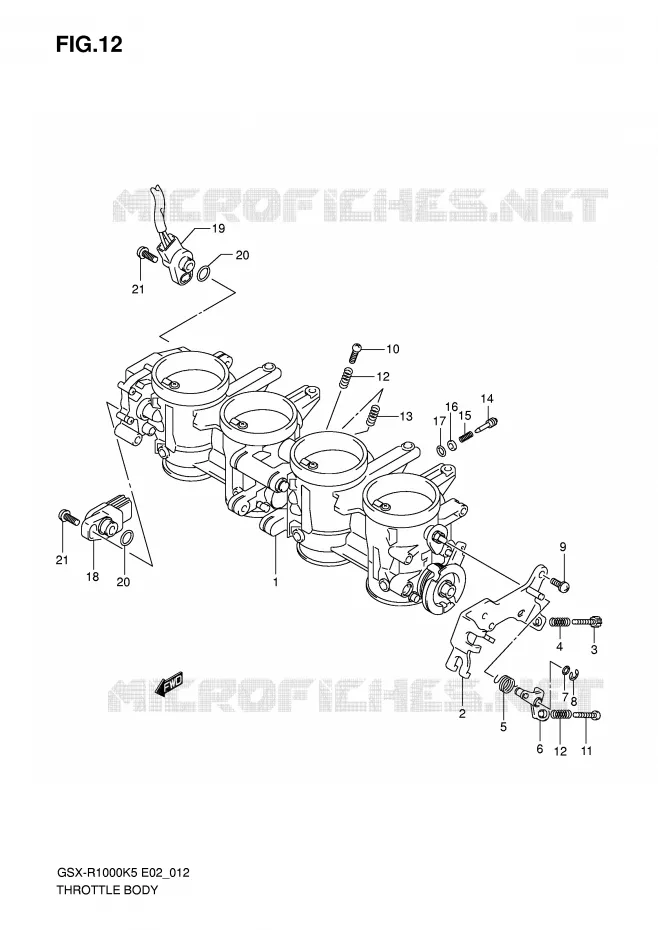 ENSEMBLE INJECTION Suzuki MOTO 1000 GSX-R 2005  GSX-R1000U2K5(E2)