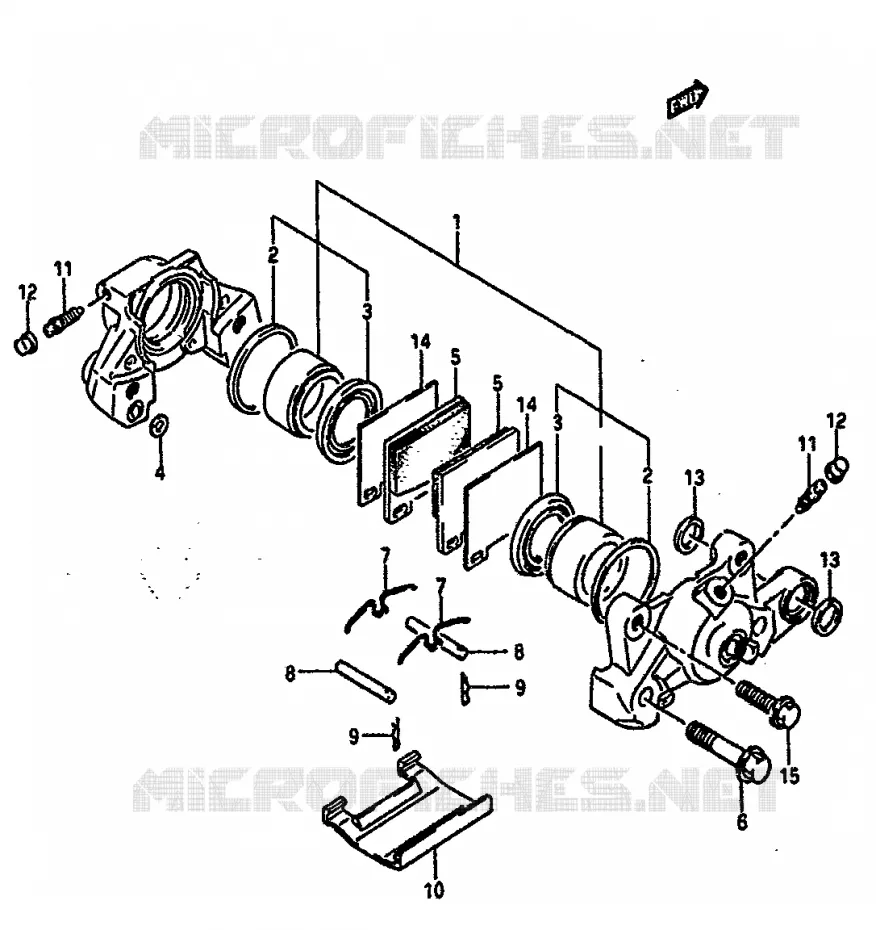 ETRIER DE FREIN ARRIERE Suzuki MOTO 1100 GSX-R 1990  GSX-R1100L(K/L)