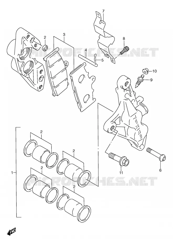 ETRIER DE FREIN AVANT Suzuki MOTO 600 GSX-R 1997  GSX-R600V(E2)