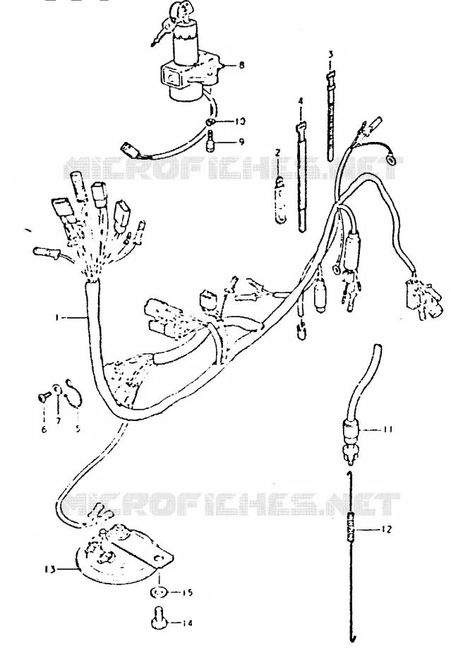 FAISCEAU ELECTRIQUE Suzuki MOTO 400 GSX 1981  GSX400LX(T/X)