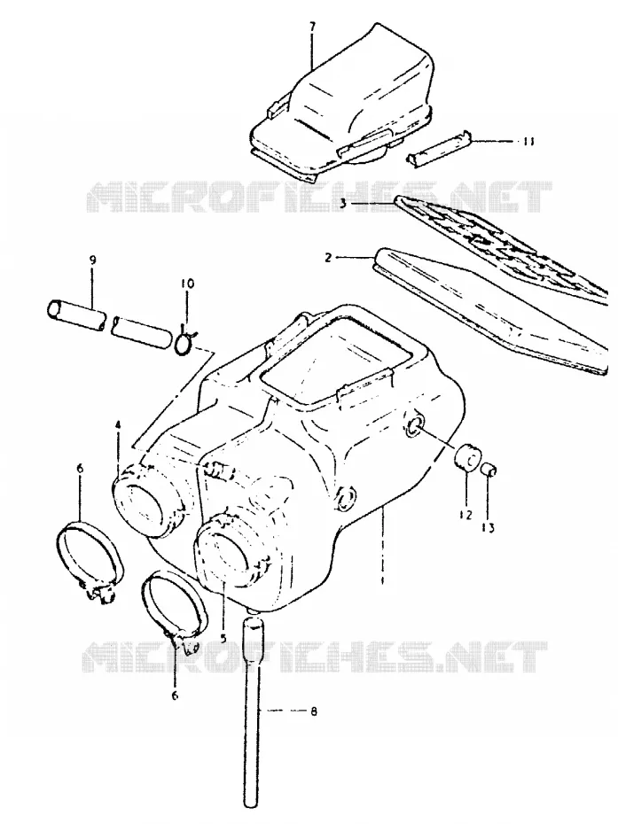 FILTRE A AIR Suzuki MOTO 400 GSX 1981  GSX400LX(T/X)