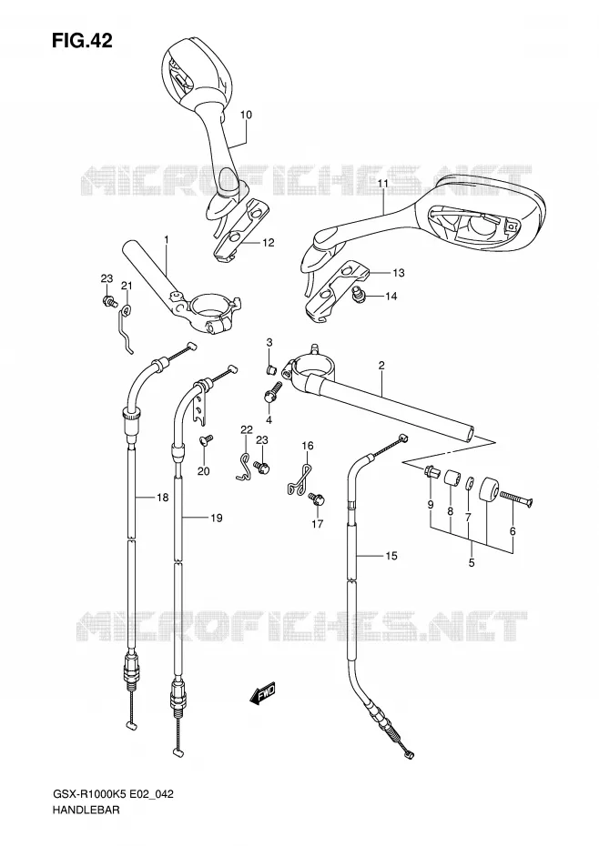 GUIDON Suzuki MOTO 1000 GSX-R 2006  GSX-R1000U2K6(E2)