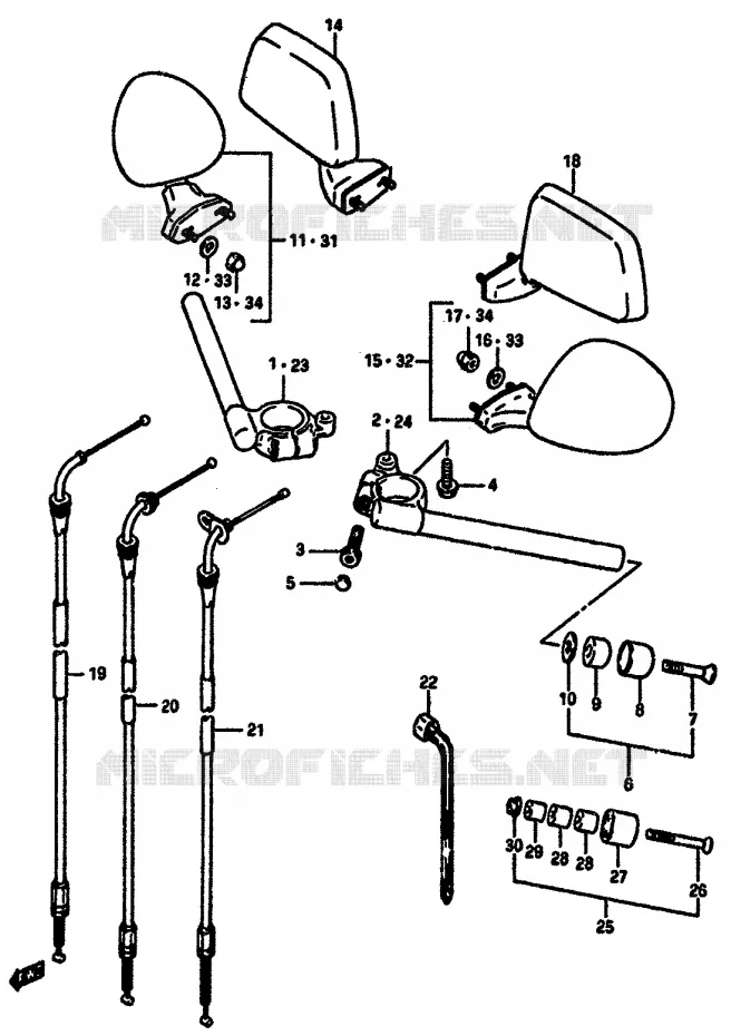 GUIDON Suzuki MOTO 750 GSX-R 1985  GSX-R750F(F/G/H)