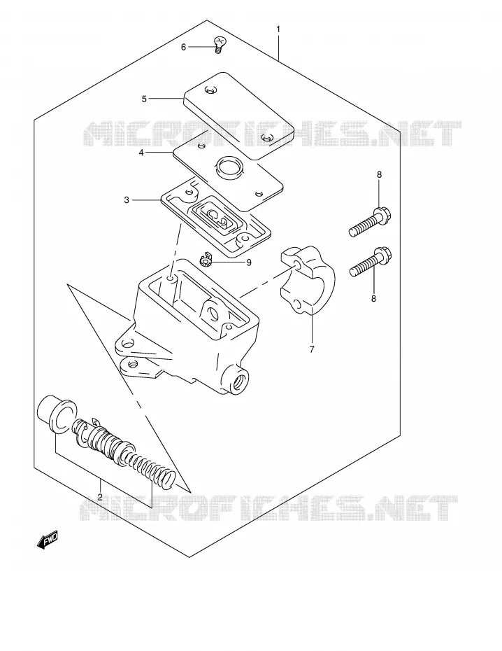 MAITRE CYLINDRE AVANT (VOIR NOTE) Suzuki MOTO 600 BANDIT 2002  GSF600SUK2(E2)