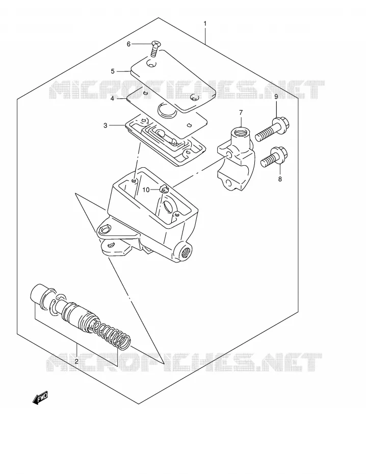 MAITRE CYLINDRE AVANT (VOIR NOTE) Suzuki MOTO 600 BANDIT 2003  GSF600UK3(E2)