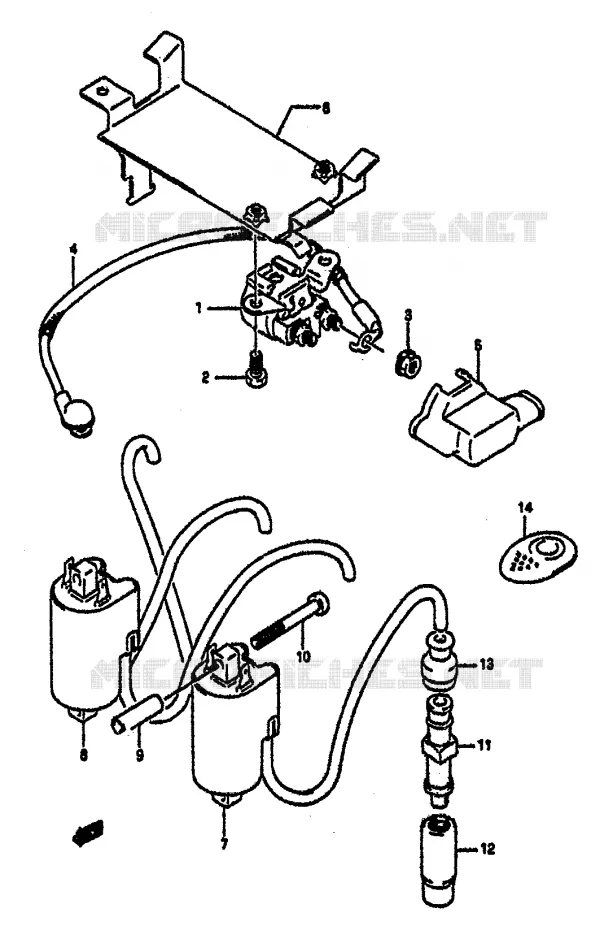 PARTIE ELECTRIQUE Suzuki MOTO 1100 GSX-R 1992  GSX-R1100 N (M/N)