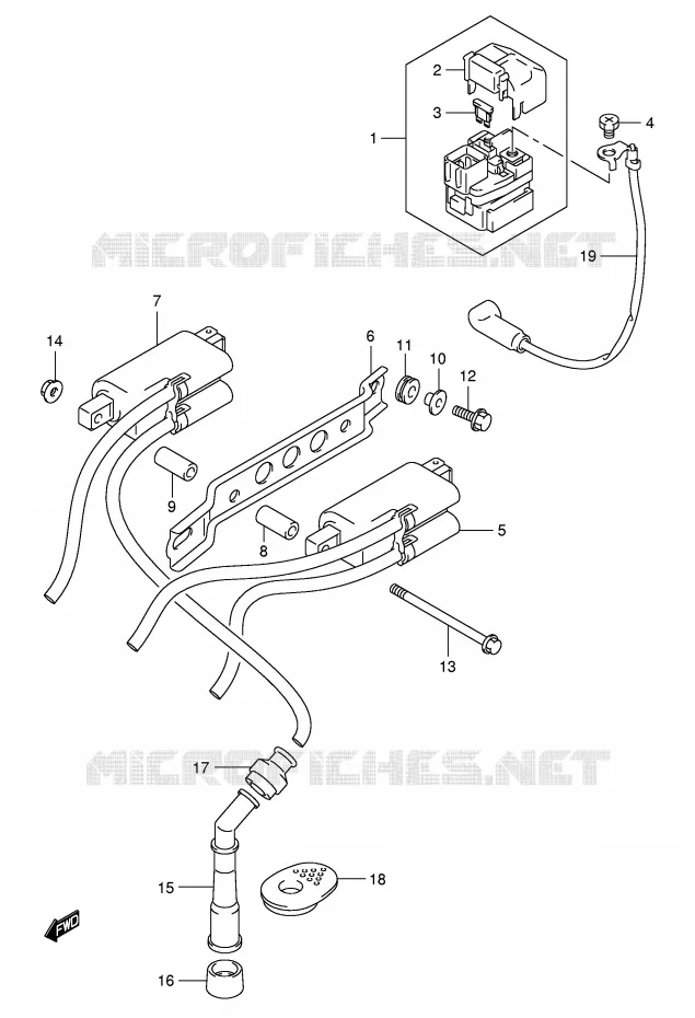 PARTIE ELECTRIQUE Suzuki MOTO 650 BANDIT 2005  GSF650AK5(E2)