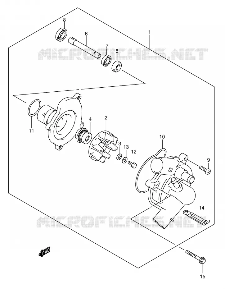 POMPE A EAU Suzuki MOTO 600 GSX-R 2002  GSX-R600U2K2(E2)