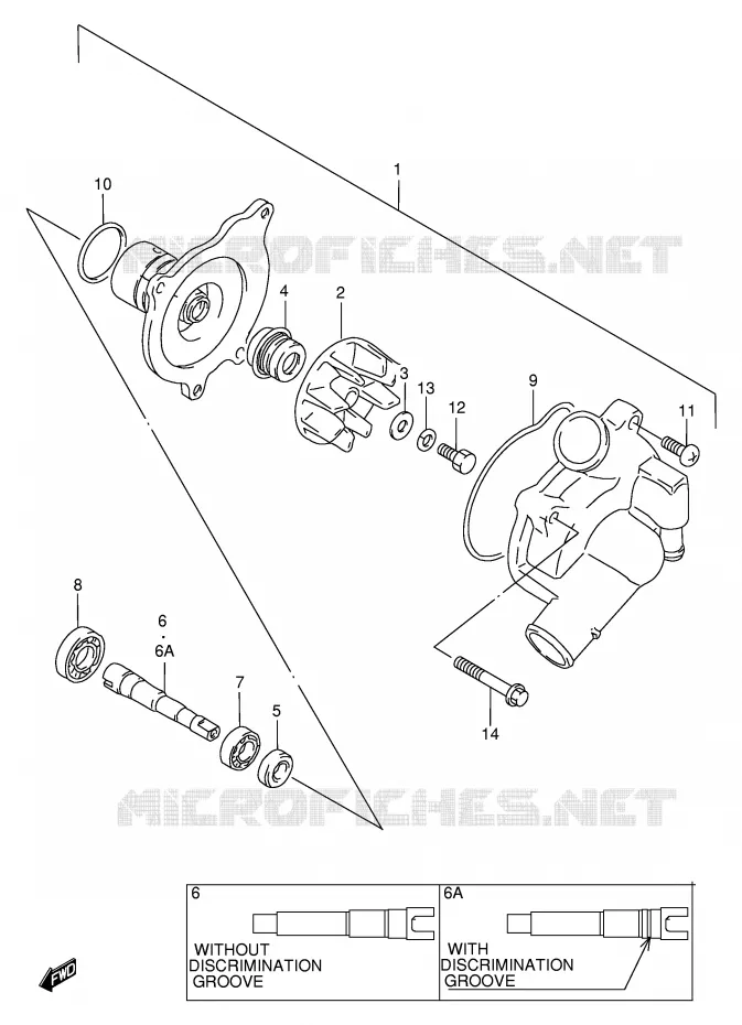 POMPE A EAU Suzuki MOTO 750 GSX-R 1997  GSX-R750V(E2)