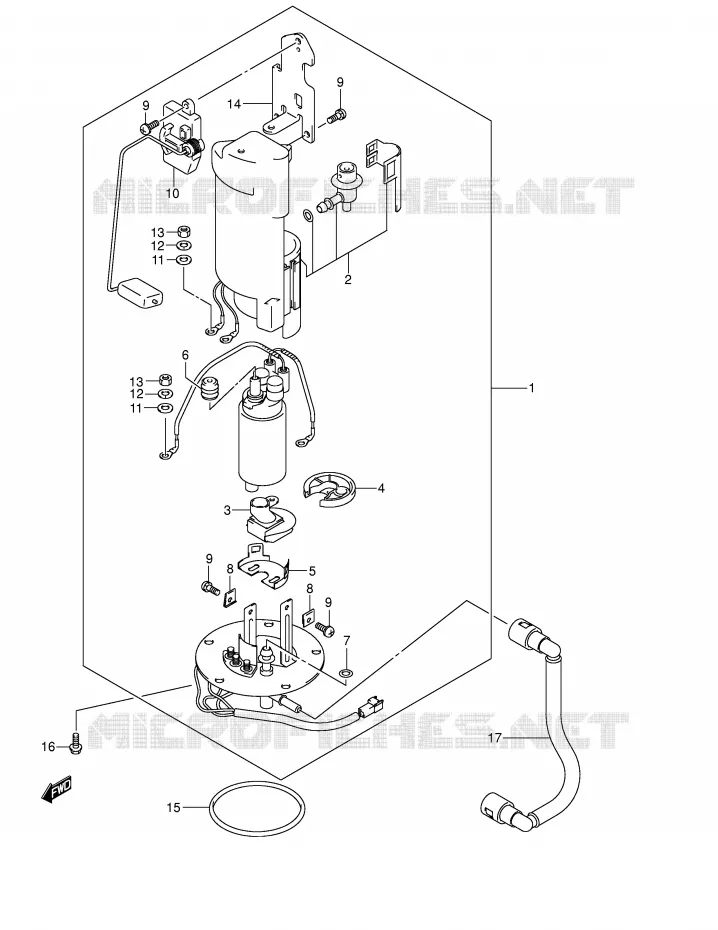POMPE A ESSENCE Suzuki MOTO 1300 HAYABUSA 2004  GSX1300RU2K4(E2)