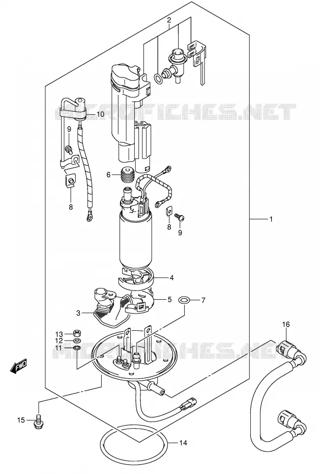 POMPE A ESSENCE Suzuki MOTO 600 GSX-R 2005  GSX-R600U2K5(E2)