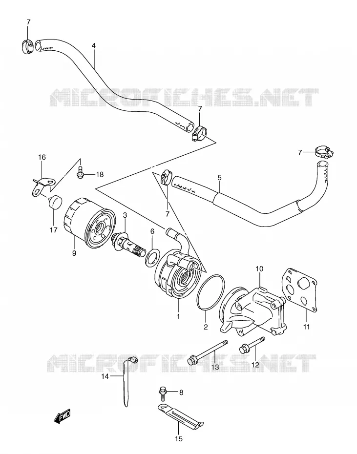 RADIATEUR D'HUILE Suzuki MOTO 600 GSX-R 1997  GSX-R600V(E2)