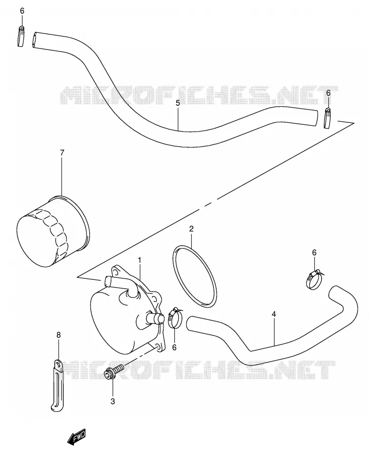 RADIATEUR D'HUILE Suzuki MOTO 600 GSX-R 2003  GSX-R600UZK3(E2)