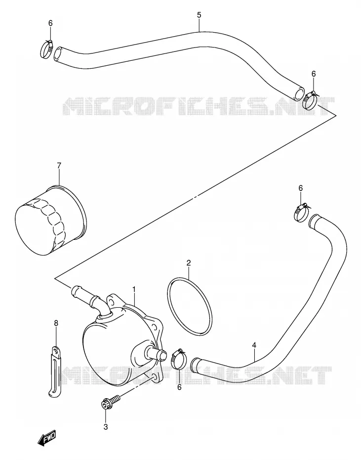 RADIATEUR D'HUILE Suzuki MOTO 600 GSX-R 2004  GSX-R600U2K4(E2)
