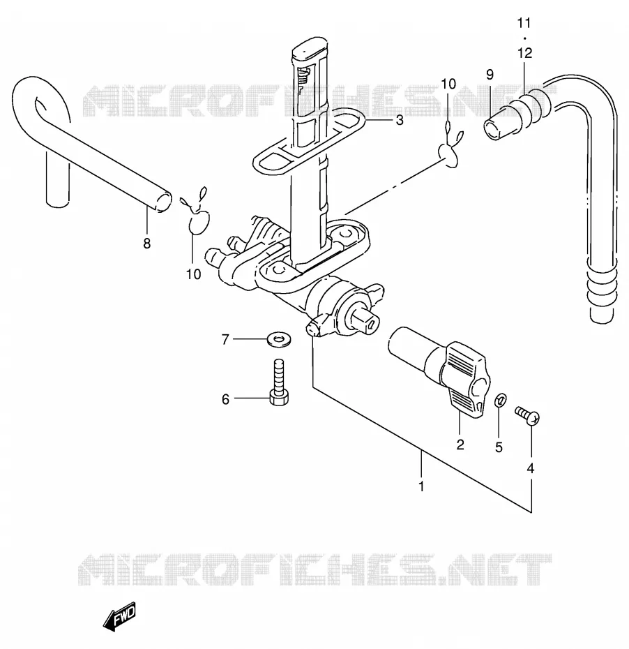 ROBINET D'ESSENCE Suzuki MOTO 400 GSX-R 1992  GSX-R400RN(E30)