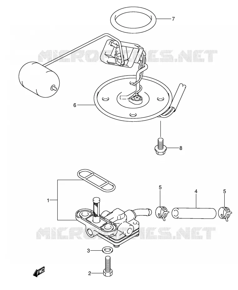 ROBINET D'ESSENCE Suzuki MOTO 650 BANDIT 2005  GSF650SK5(E2)