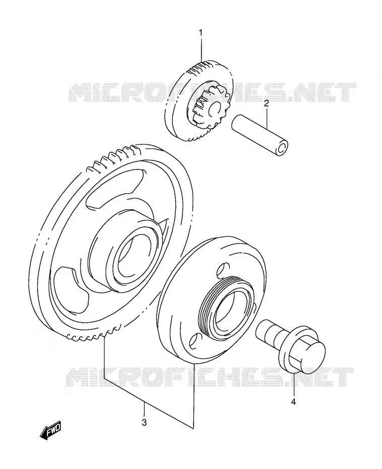 ROUE LIBRE DE DEMARREUR Suzuki MOTO 1200 BANDIT 1998  GSF1200SW(E28)