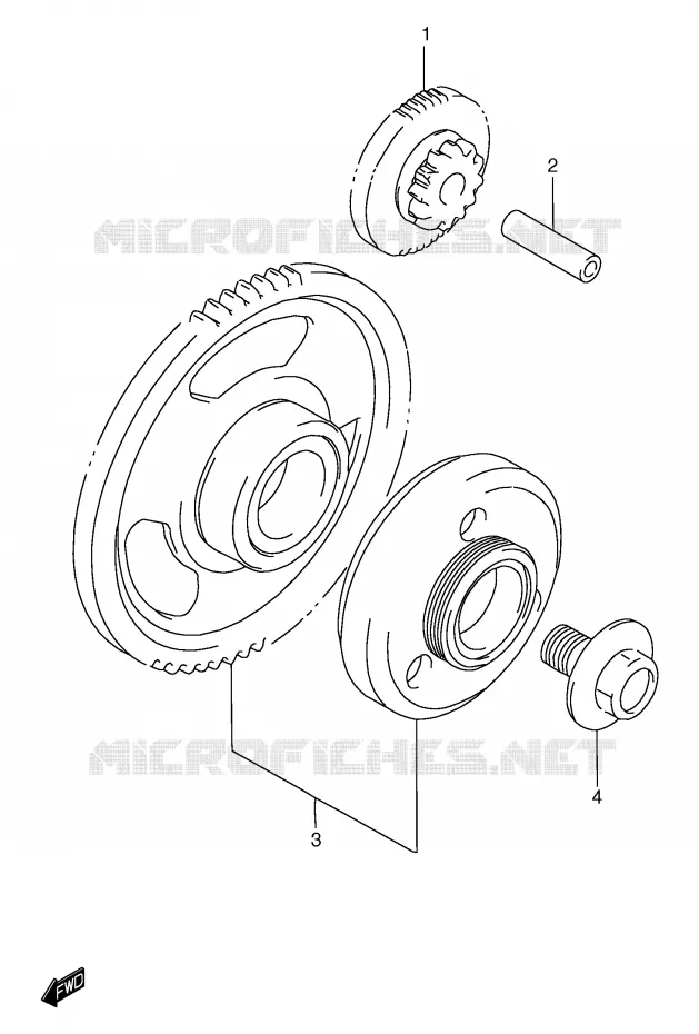 ROUE LIBRE DE DEMARREUR Suzuki MOTO 1200 BANDIT 2000  GSF1200SAY(E2)