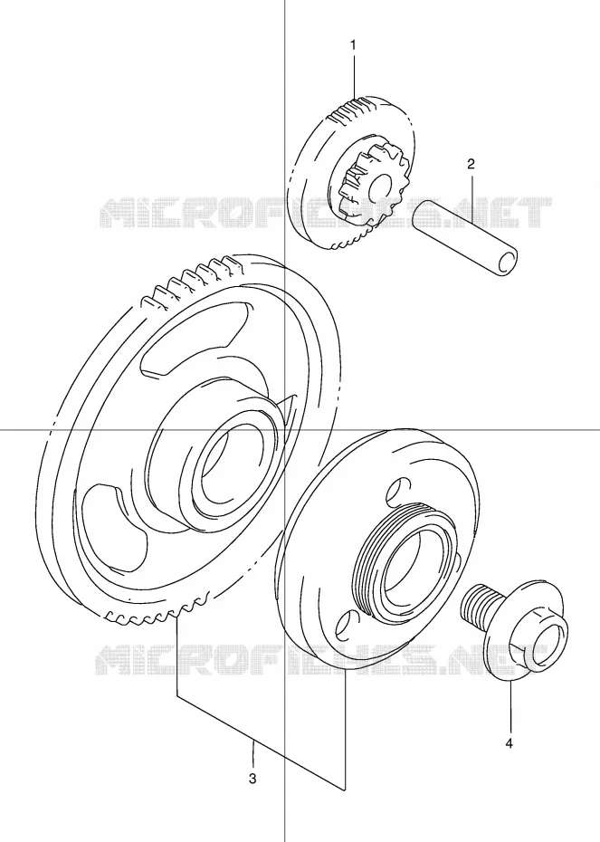 ROUE LIBRE DE DEMARREUR Suzuki MOTO 1200 BANDIT 2004  GSF1200ZK4(E2)