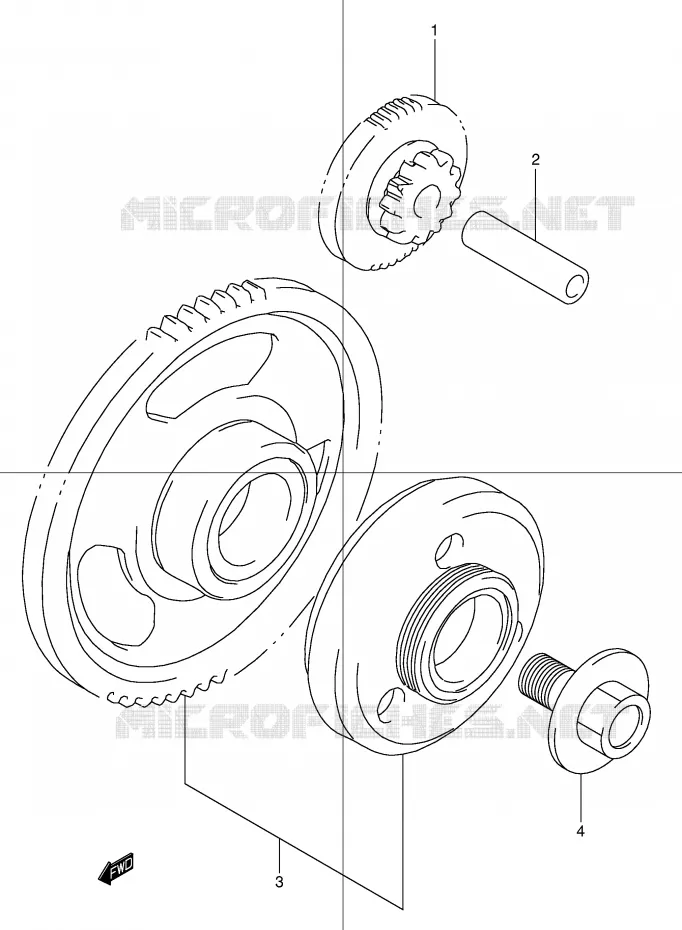 ROUE LIBRE DE DEMARREUR Suzuki MOTO 600 BANDIT 2002  GSF600K2(E2)