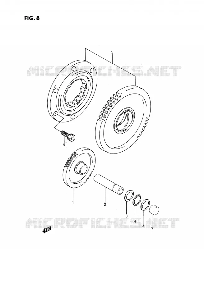 ROUE LIBRE DE DEMARREUR Suzuki MOTO 750 GSX-R 1995  GSX-R750WS(E2)