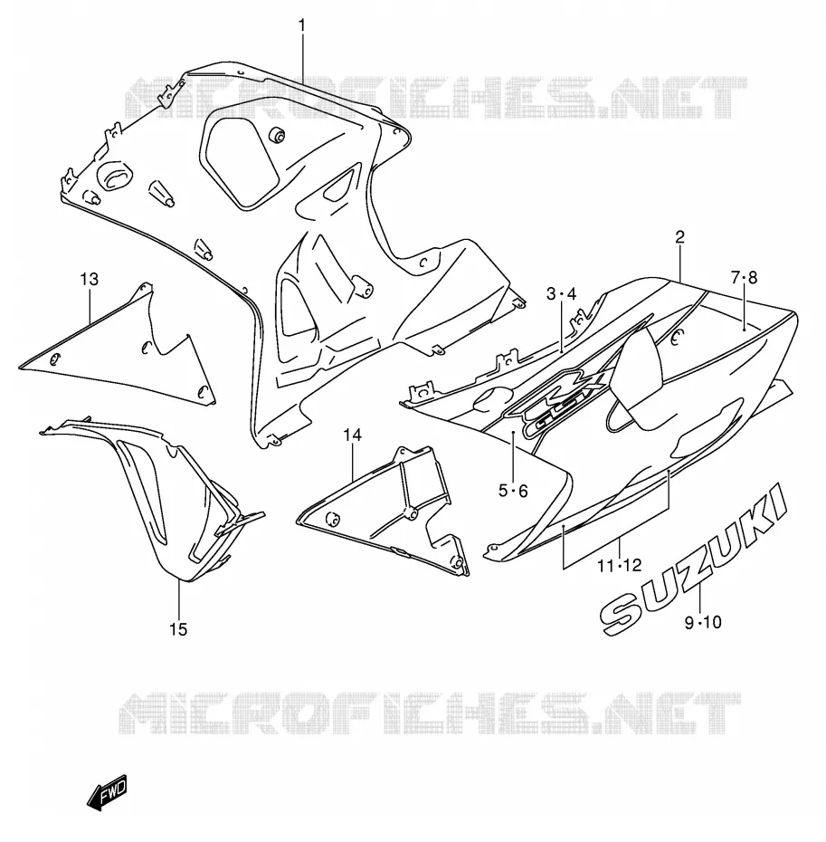 SABOT (MODELE K1) Suzuki MOTO 600 GSX-R 2002  GSX-R600K2(E2)